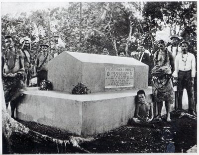 Het Graf van Tusitala, het graf van Robert Louis Stevenson in Apia, Samoa door Thomas Andrew
